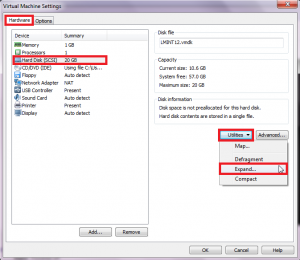 How To Expand A Virtual HDD In VMware Workstation 8