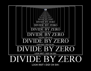 Dividing by zero: funny