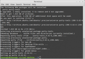 How To Install And Use PuTTY In Linux Mint / Ubuntu