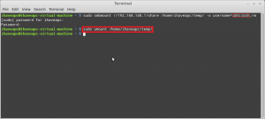 How To Quickly Mount Windows Share From Terminal In Linux Mint / Ubuntu