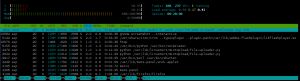 Using htop to list CPU cores