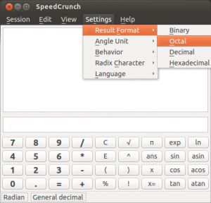 Changing angles and results format in SpeedCrunch