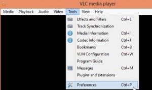 VLC player preferences