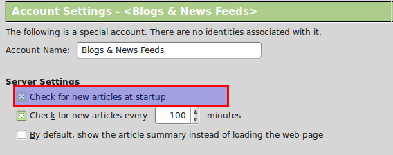 Automatically fetch RSS feed articles at startup