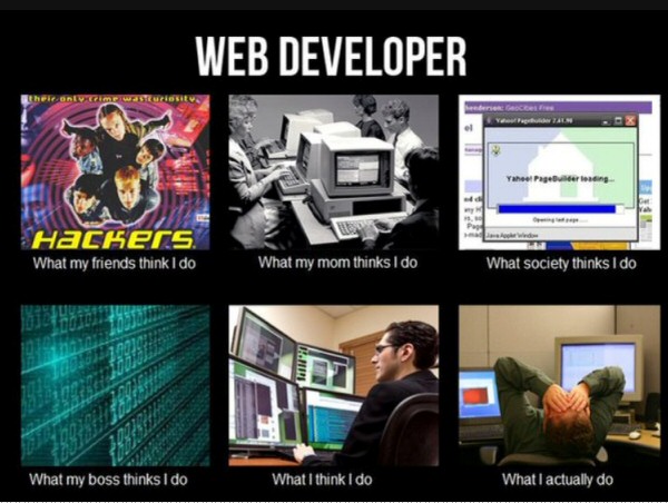 the life of a web developer : funny