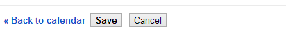 saving changes in google calendar