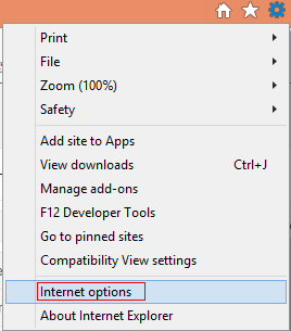 Internet options in IE 11