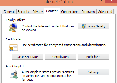 AutoComplete settings in IE 11