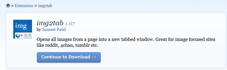 img2tab firefox add-on download page