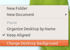 Changing desktop appearance settings in ubuntu 13.10