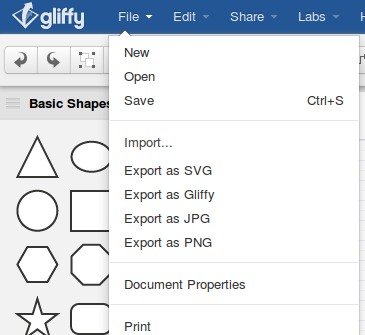 saving Gliffy diagrams