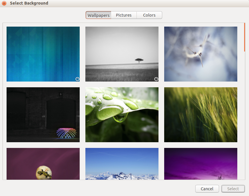 Choosing background for lock screen in Ubuntu