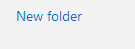 Making a new folder in Outlook.com