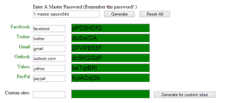 master password tool