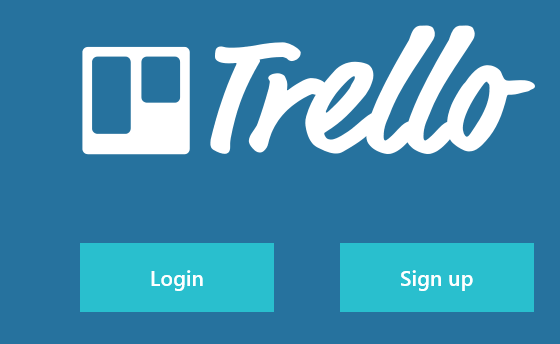 Signing in to Trello