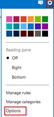 Outlook.com options