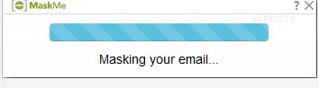 Masking email using MaskMe
