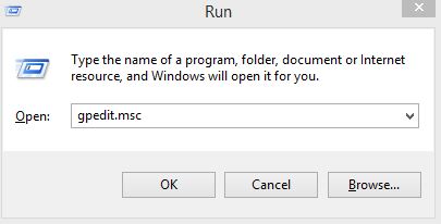 invoking the local group policy editor in Windows 8.1