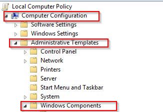 accessing local computer policy editor in Windows 8.1