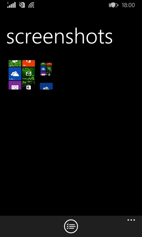 Screenshots taken are stored in screenshots folder of Windows 8.1 phone