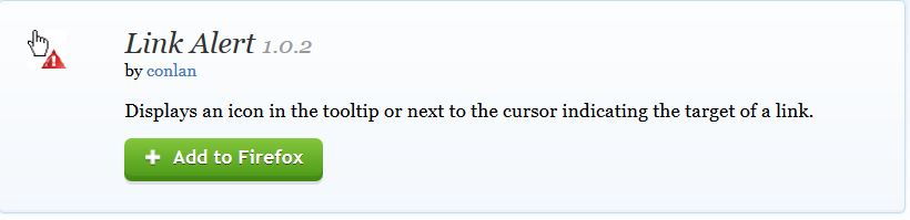 Link Alert add-on for Firefox