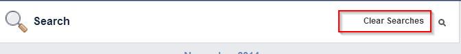 Clearing search history in Facebook