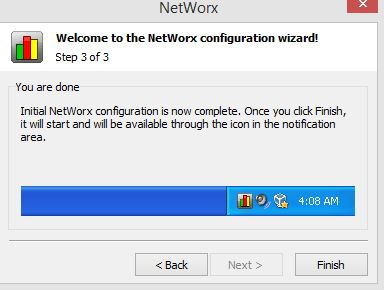 NetWorx installation complete