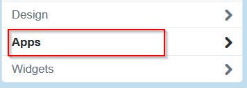 Apps tab in Twitter settings
