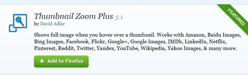 thumbnail zoom plus add-on