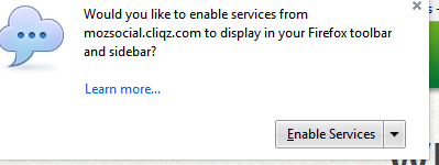 enabling cliqz services for Firefox 