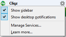 customizing cliqz display options in Firefox