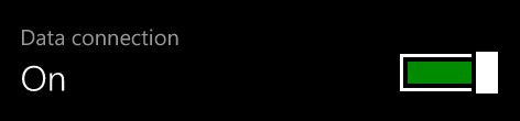 enable data connection in windows phone