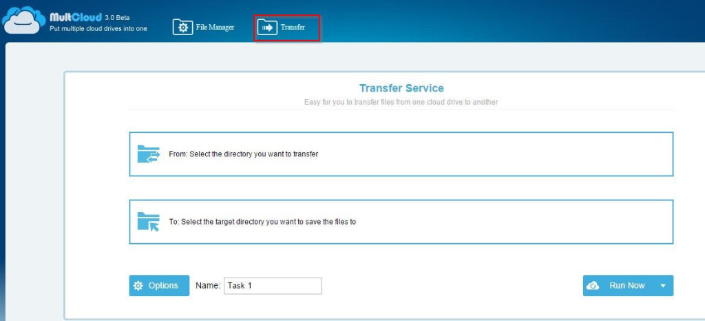 transferring data between different cloud storage services using multcloud