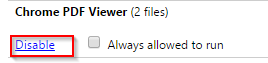 Chrome PDF viewer settings