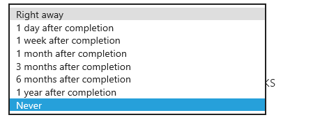 changing when completed calendar events are removed from calendar