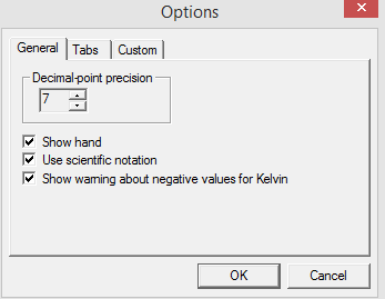 choosing decimal point precision in convert