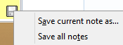 saving QuickNote