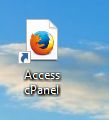 desktop shortcut for cPanel