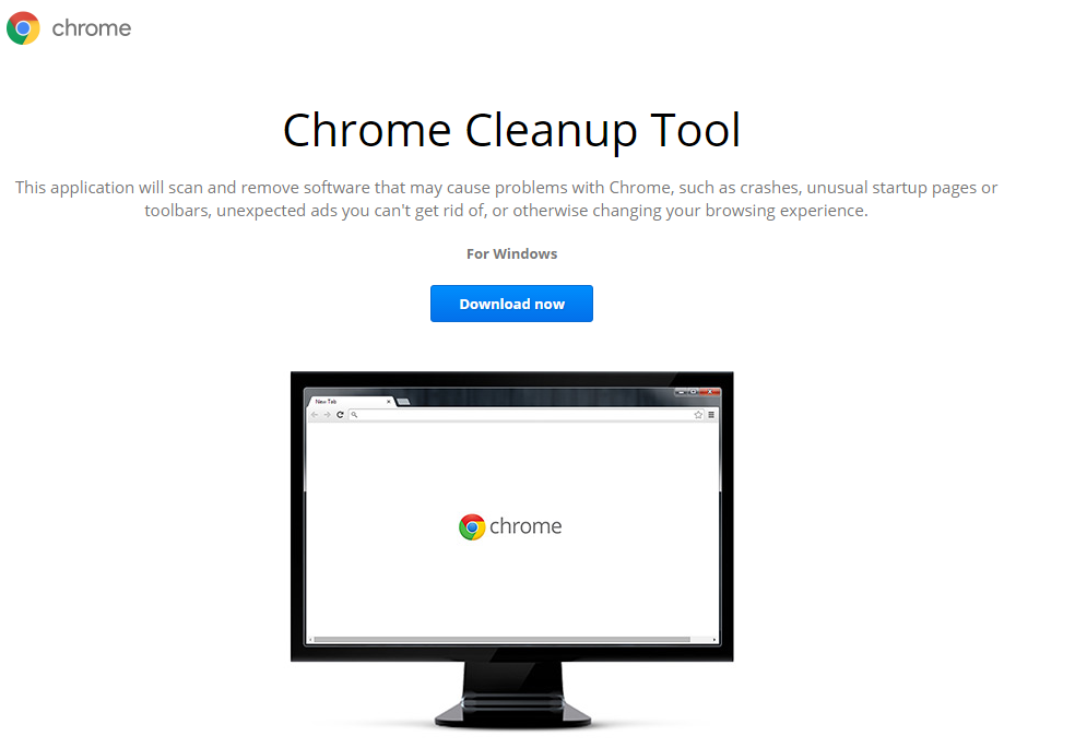 chrome cleanup tool download page