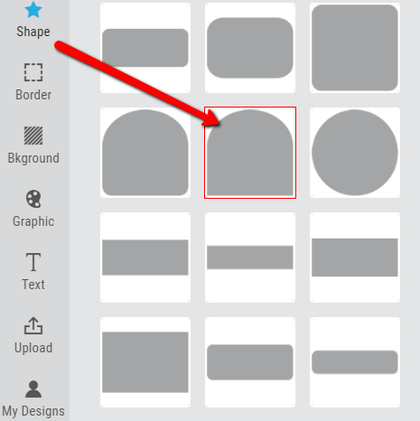 choosing shapes and other attributes in labeley