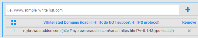 adding trusted domains to smart HTTPS whitelist