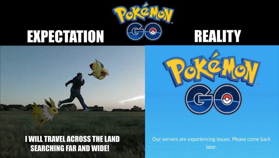 pokemon go : expectations v/s reality funny