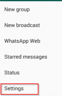 whatsapp settings