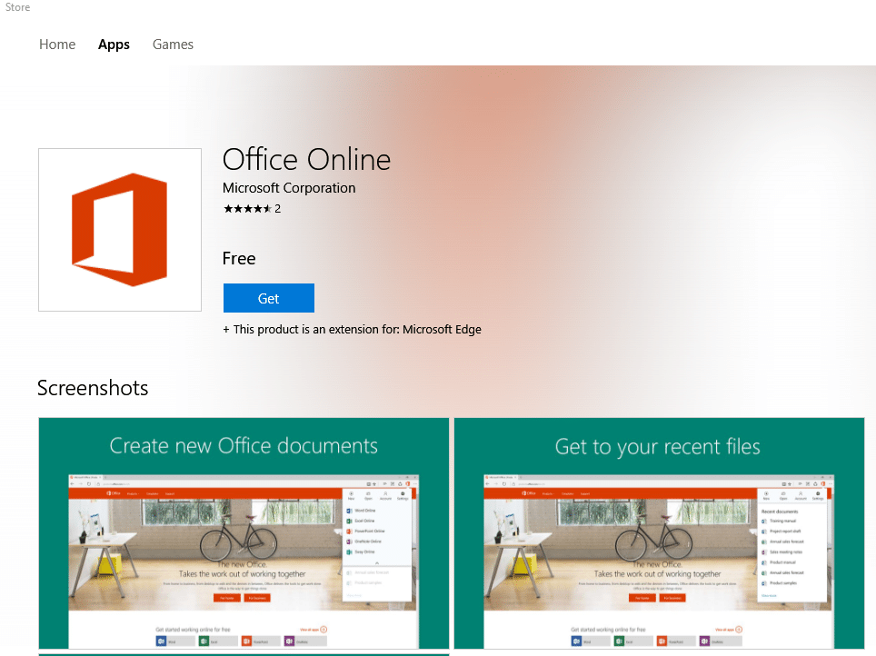 office online extension for microsoft edge