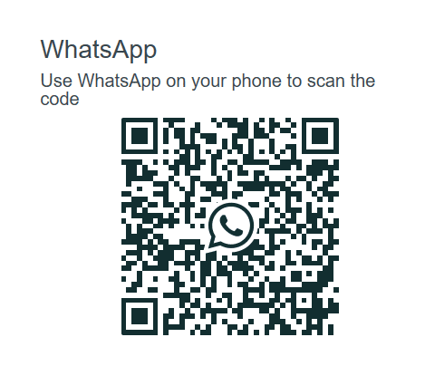 using QR code to sign-in to WhatsApp web