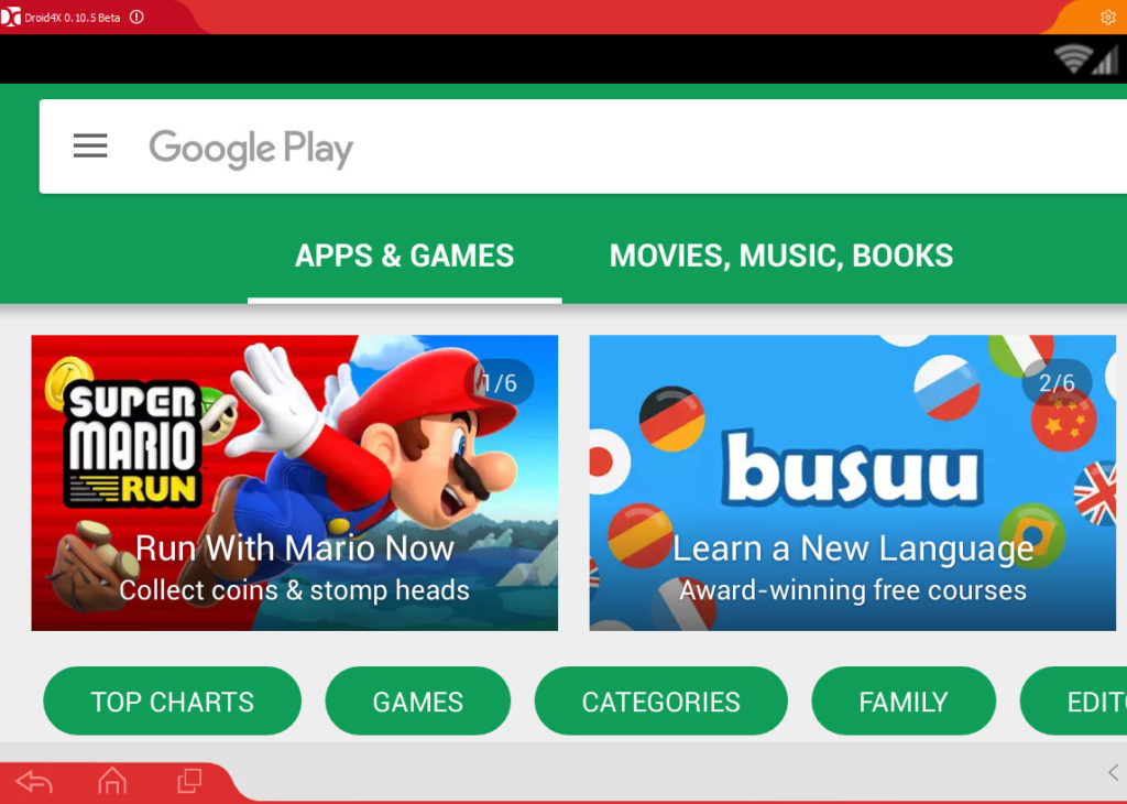 download Android apps and run them on Windows PC using Droid4X