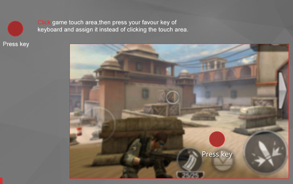 game controls for playing Android based games on PC