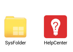 sysfolder and helpcenter in Drodid4x