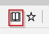 selecting reading view in microsoft edge