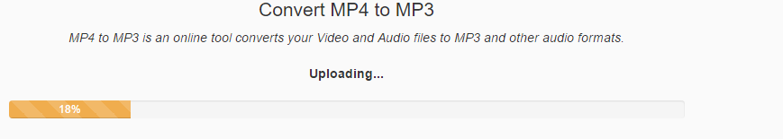 conversion process when using  mp4tomp3 online tool